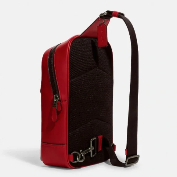 NWT Coach Westway backpack in Colorblock Signature Canvas with Coach Patch Sling - Picture 3 of 13